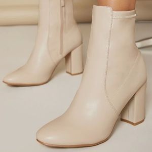 Shein Leather Ankle Boots